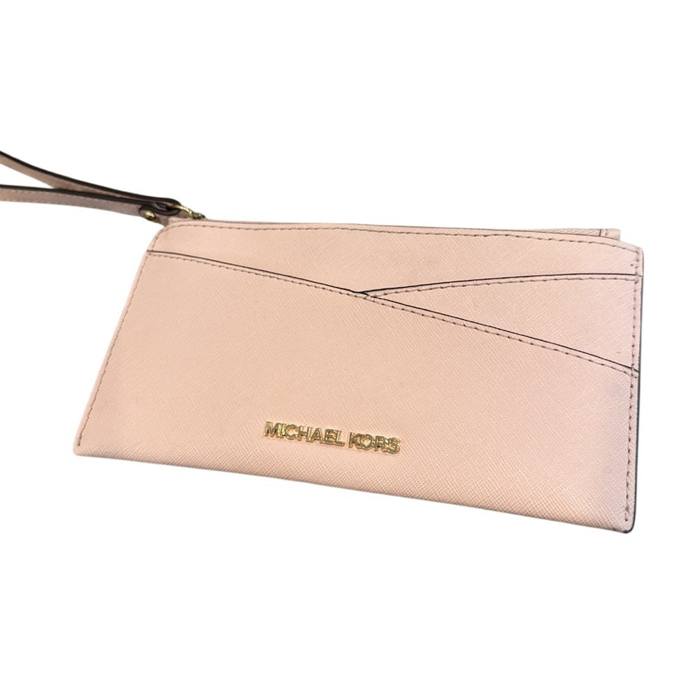 MICHAEL KORS Red Jet Set Medium Saffiano Leather Crossover Wristlet - Picture 2 of 8
